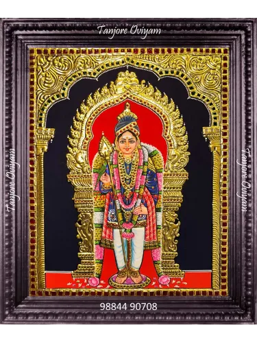 Tanjore Painting Murugan Handmade